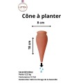 Lot de 3 Ollas Cône à planter – 100% Artisanal, Durable et Naturel – Ollas Lutton