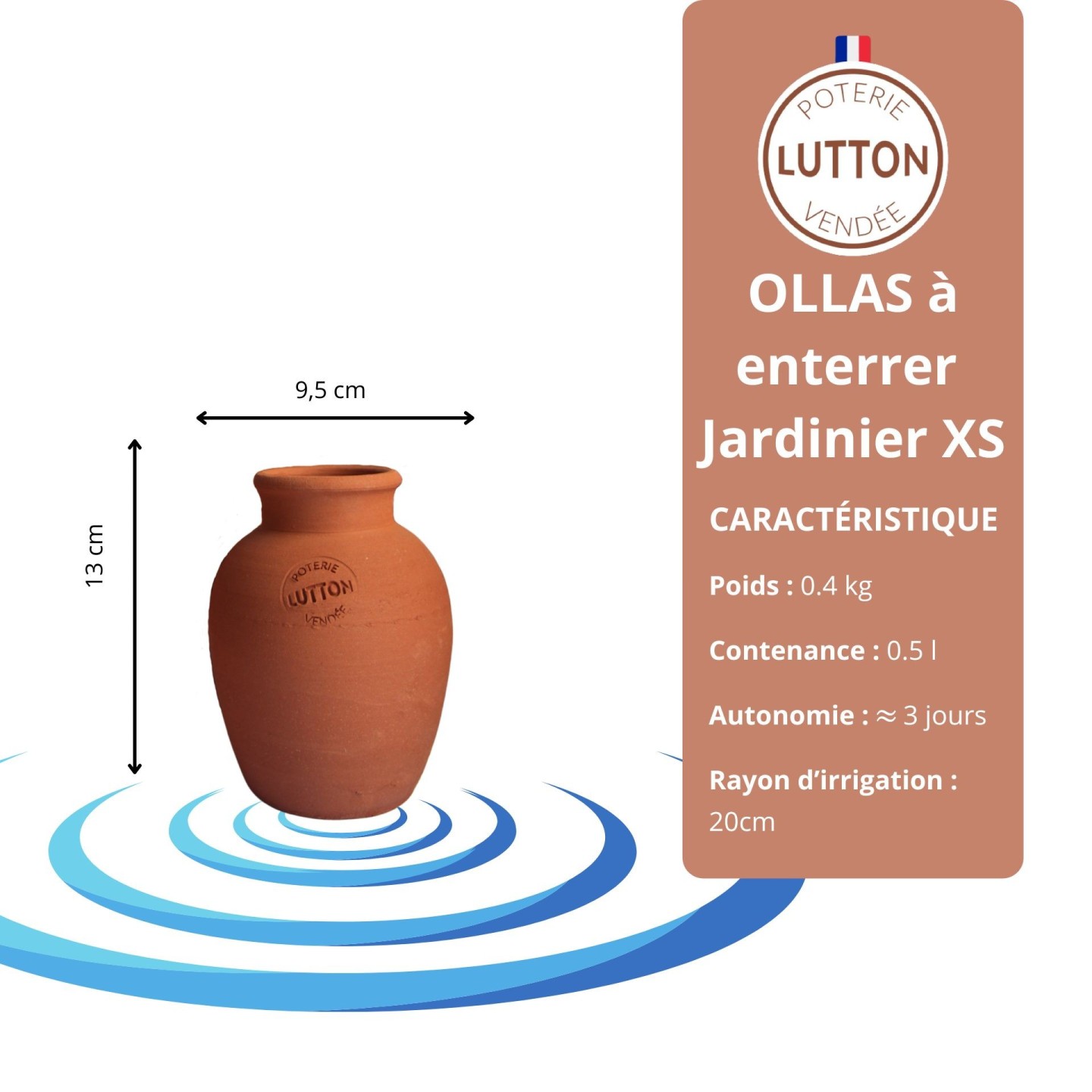 Ollas Jardinier à Enterrer irrigation autonomne