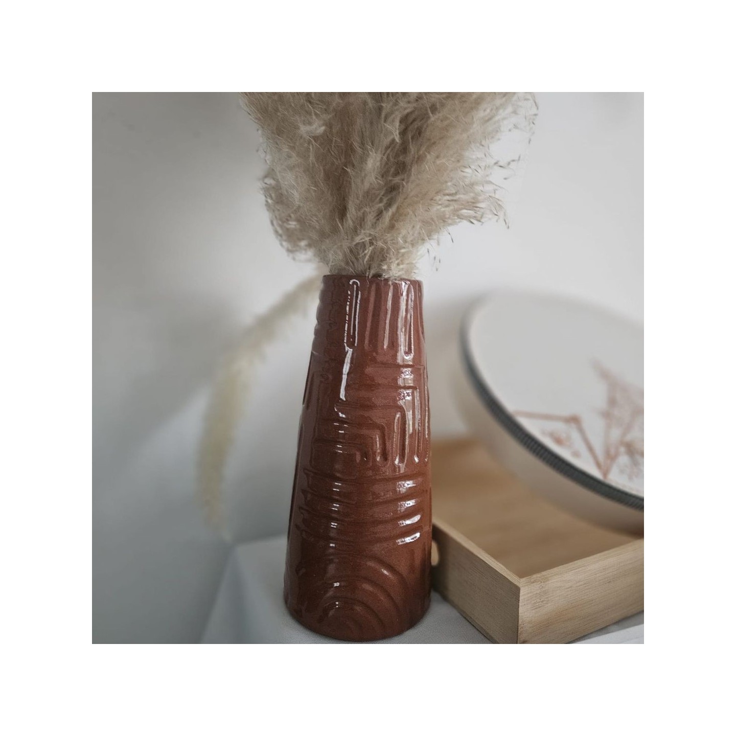 Vase Ariane – Poterie Artisanale Inspirée de la Grèce Antique | Décoration Moderne