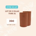 Lot de 2 Ollas Tube 2L – Difuseur Naturel d'eau