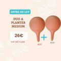 Duo d'ollas à planter Nature