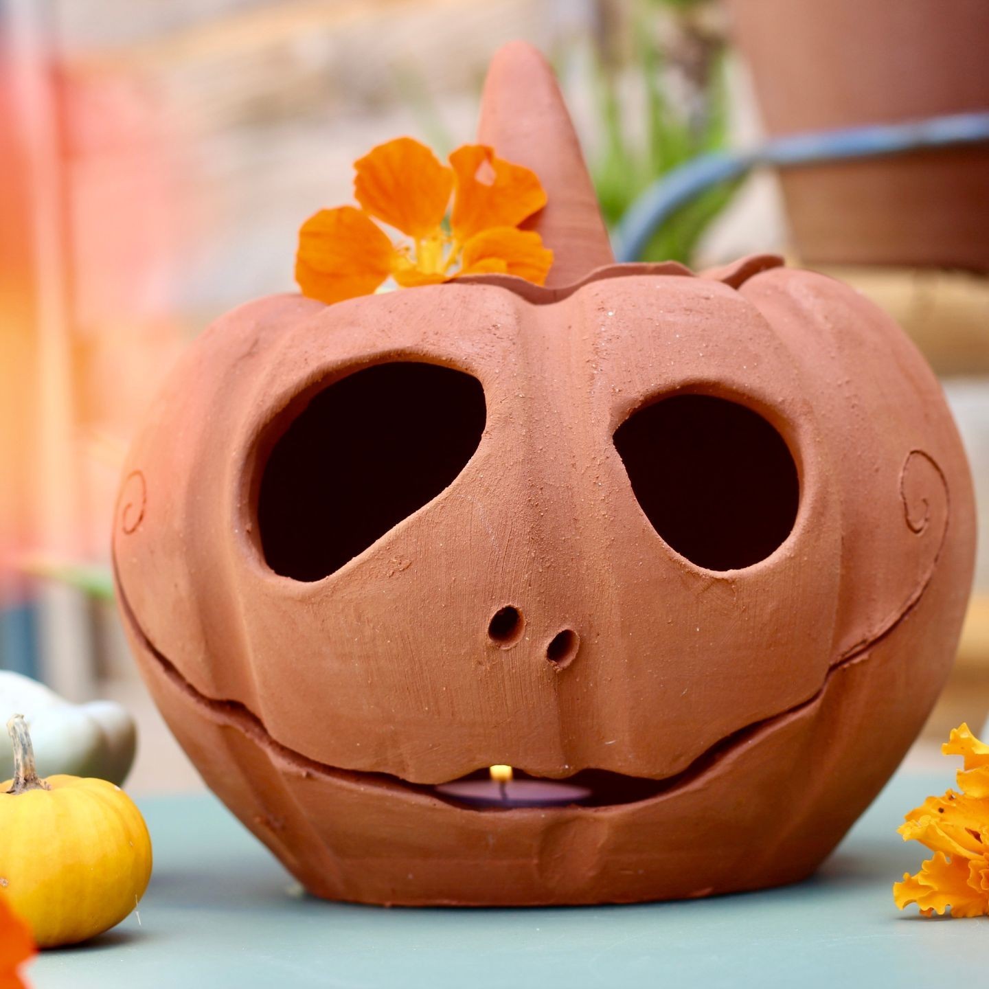 Citrouilles en Poterie Artisanales - Édition Limitée pour Halloween