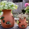 Tour à Fraisier en Poterie Fait Main -  Pour votre Jardin