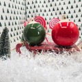 Coffret de 2 boules de Noël en céramique artisanales française – Atelier Lutton