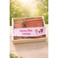 Coffret Fête des Mères Pot Terracotta + Mini Olla 25 cl – Cadeau jardinage