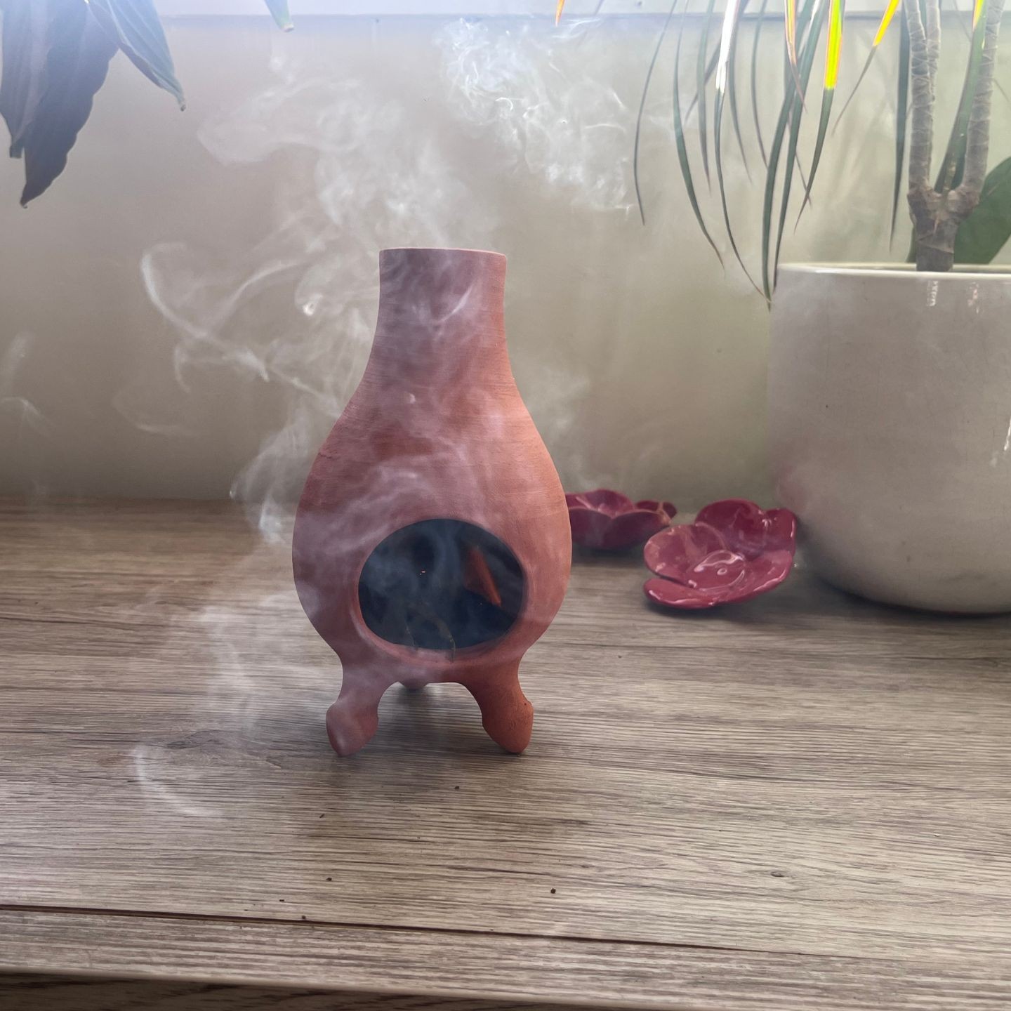 Brûleur d’encens cheminée – Terre cuite artisanale