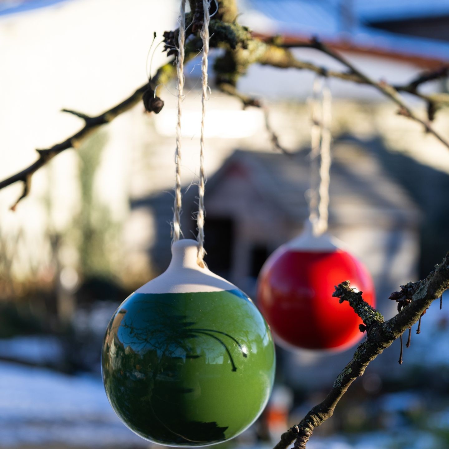 Boule de Noël en Céramique Artisanale – Fait Main en France | Atelier Lutton