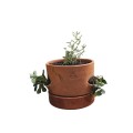 Tour de Culture Verticale Empilable en Poterie | Fraises, Aromates et Fleurs