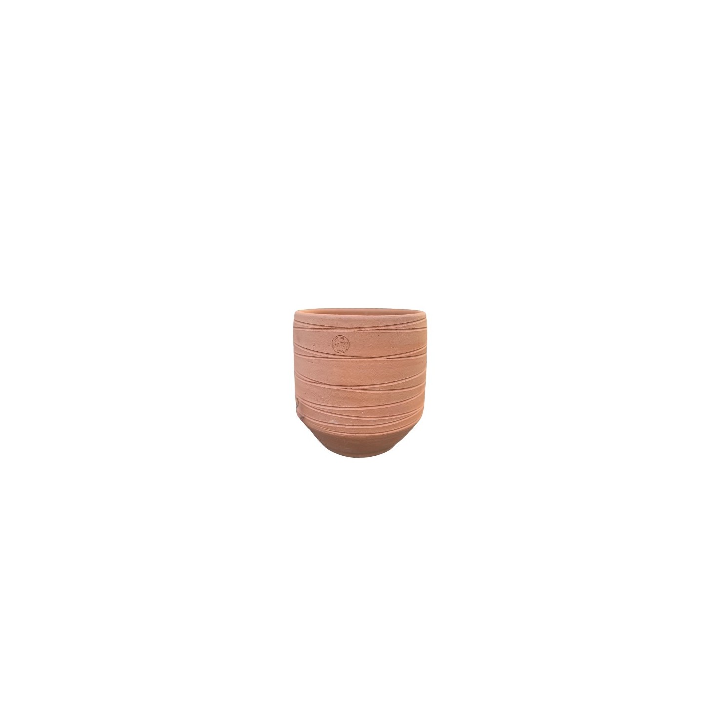 Pot Tradition à Rayures en Terre Cuite | Fabrication Française | Poterie Lutton