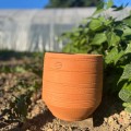 Pot Tradition à Rayures en Terre Cuite | Fabrication Française | Poterie Lutton